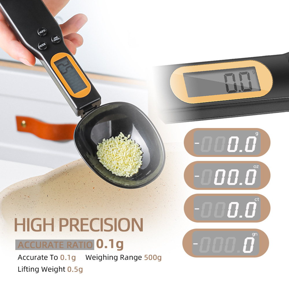 Kitchen Gadgets Under 500 - LCD Digital Measurement Adjustable Weighing Spoon