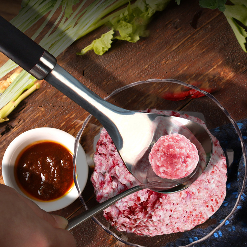Kitchen Gadgets To Gift - 2Pcs Stainless Steel Meatball Maker Premium