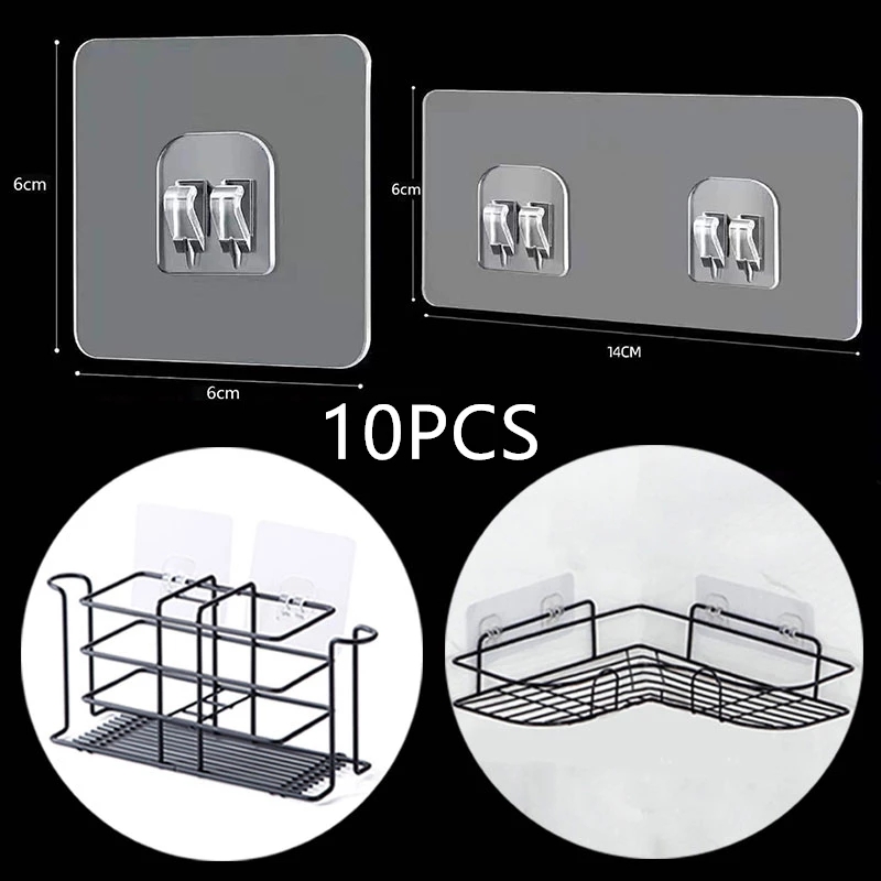 Kitchen Gadgets Rack Storage - 10 Chiếc Trong Suốt Treo Kệ