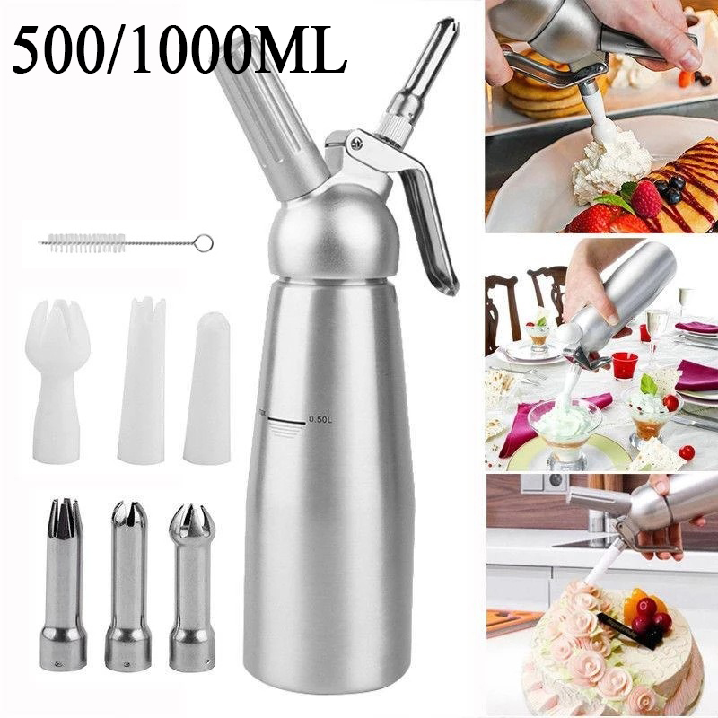 Kitchen Gadgets Under 500 - 500/1000ml Cream Foam Gun Cake Piping