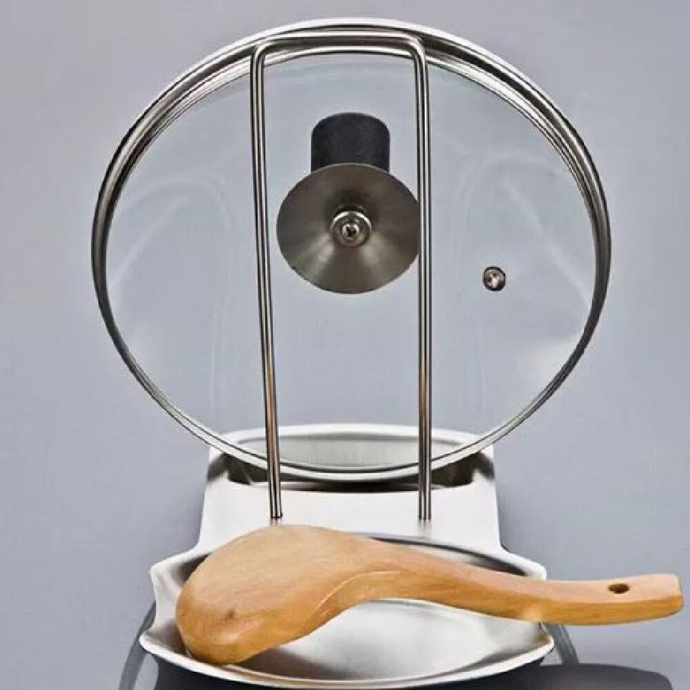 Kitchen Gadgets Rack - Stainless Steel Pot Lid Holder Kitchen