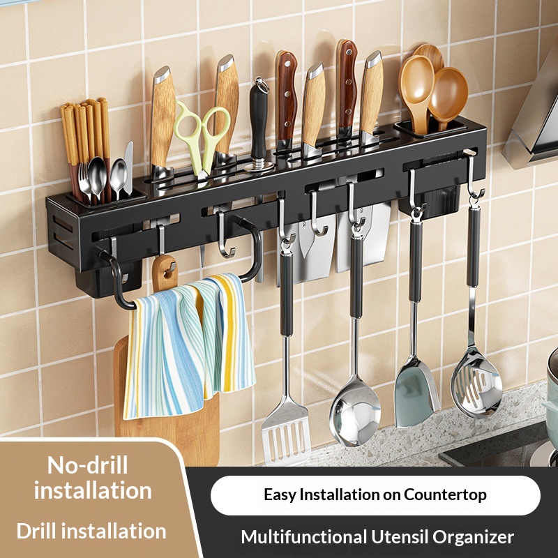 Wall Mount Kitchen Organizer K - đánh giá và giá Kitchen Gadgets Rack Storage