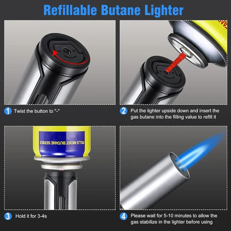 Metal Pen-Style Torch Lighter  - đánh giá và giá Kitchen Gadgets Essential