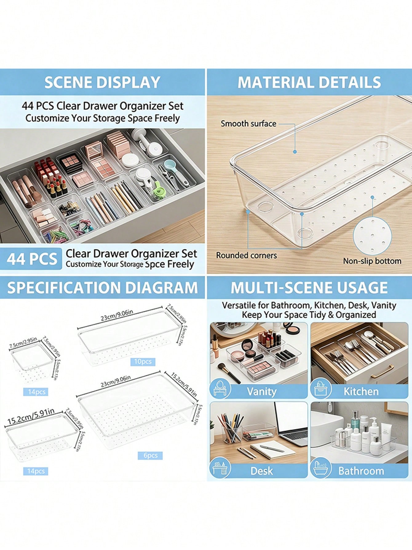 13/25/44pcs Clear Plastic Draw - đánh giá và giá Kitchen Gadgets And Utensils