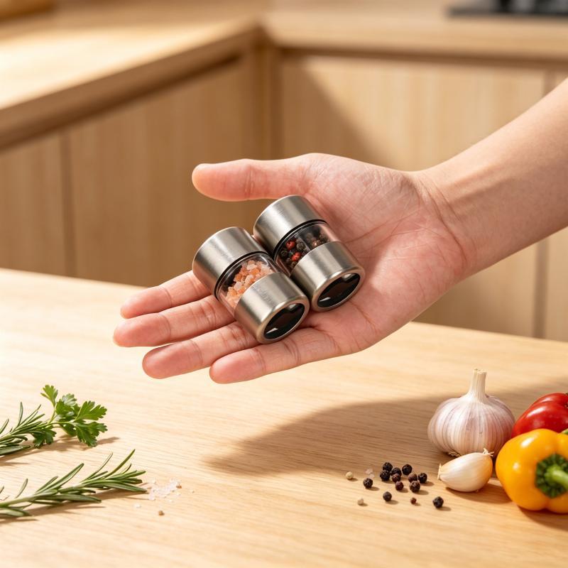 1/2pcs Stainless Steel Pepper  - đánh giá và giá Kitchen Gadgets Essential