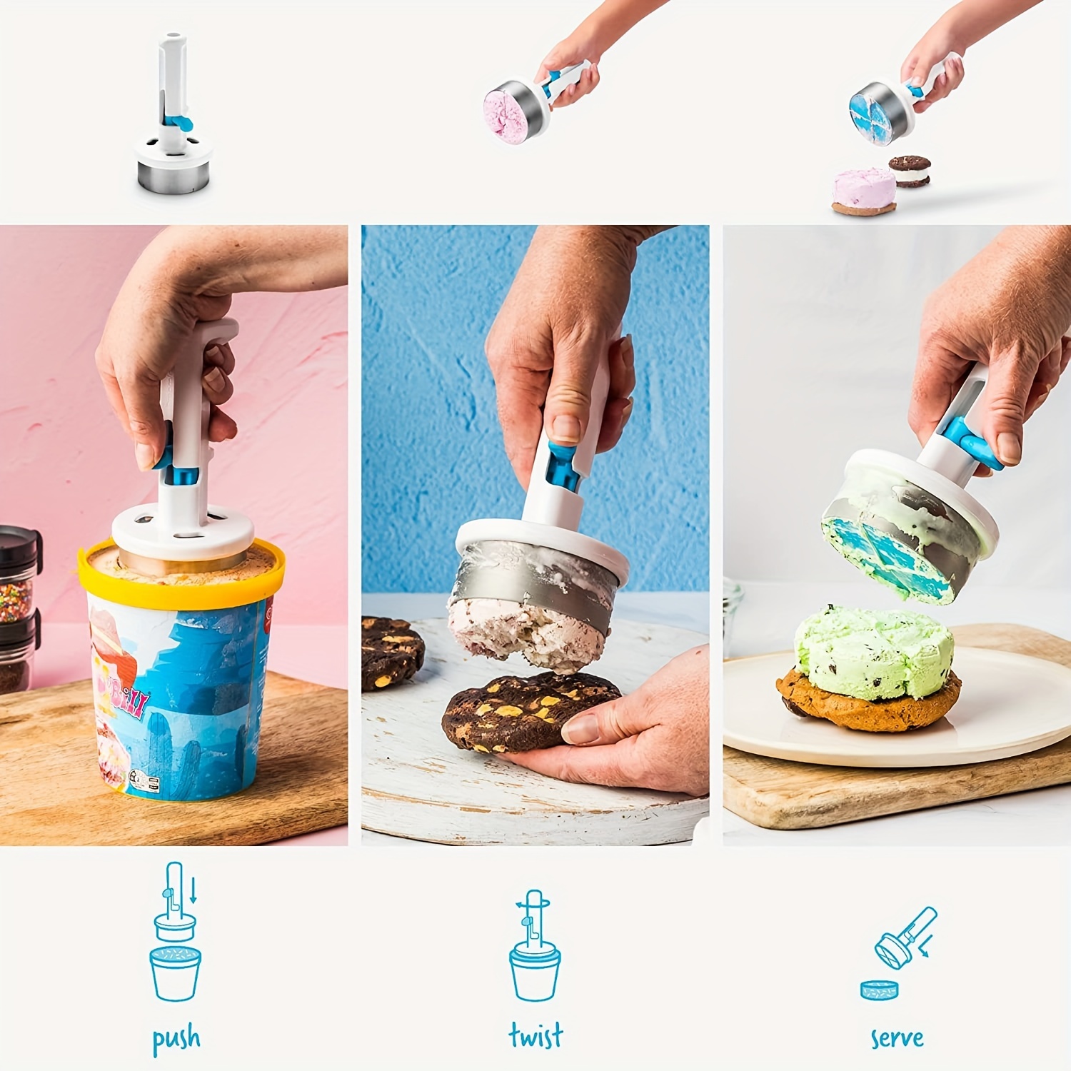 Ergonomic Ice Cream Scoop - Ea - đánh giá và giá Kitchen Gadgets Essential
