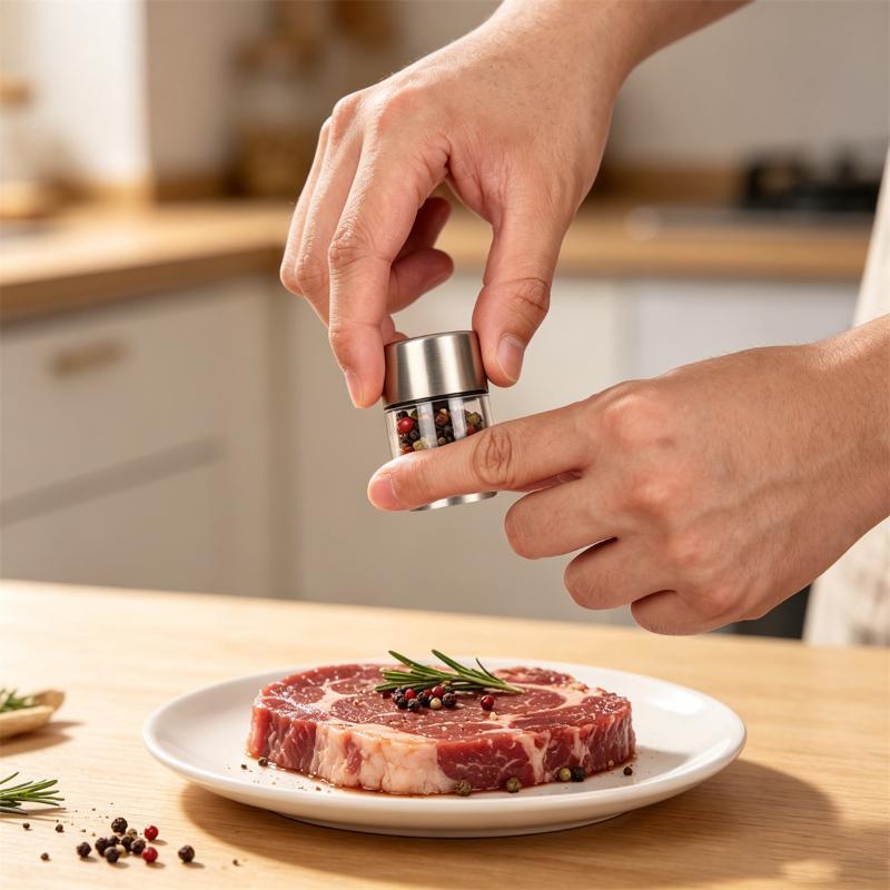 1/2pcs Stainless Steel Pepper  - đánh giá và giá Kitchen Gadgets Essential