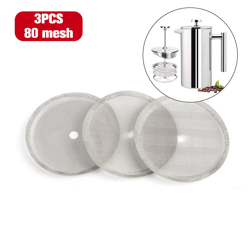 New-3Pcs Reusable Stainless St - đánh giá và giá French Press Coffee Maker
