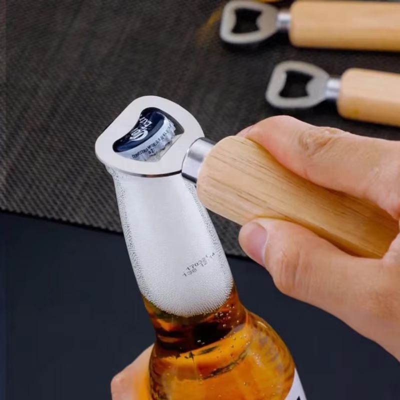 Stainless Steel Wooden Bottle  - đánh giá và giá Kitchen Gadgets To Gift