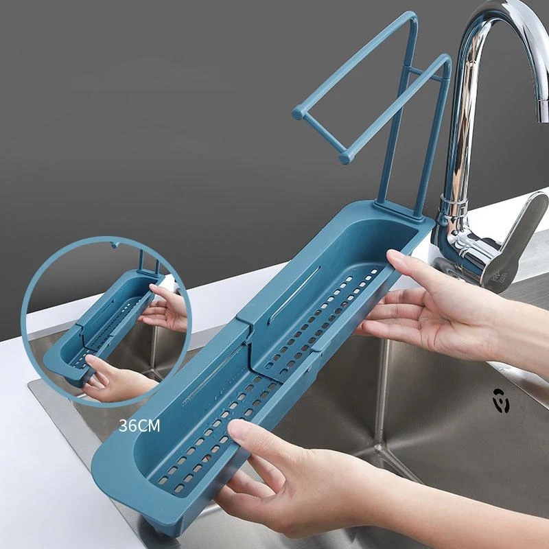 Telescopic Sink Shelf Kitchen  - đánh giá và giá Kitchen Gadgets Rack Storage