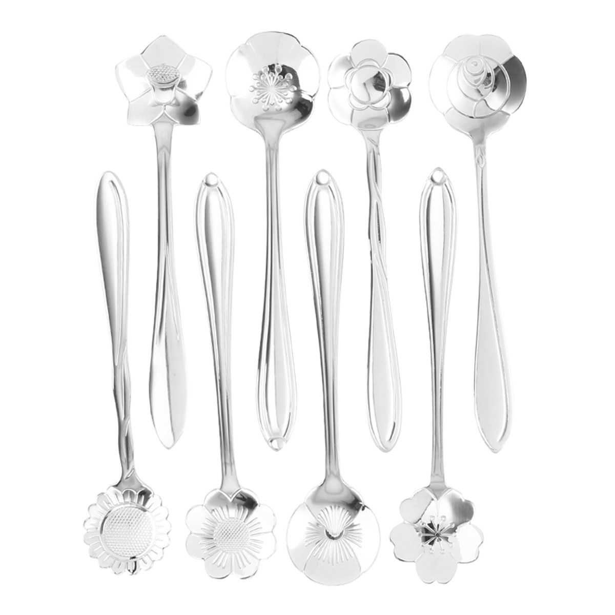 8Pcs Creative Flower Spoon Set - đánh giá và giá Kitchen Gadgets To Gift