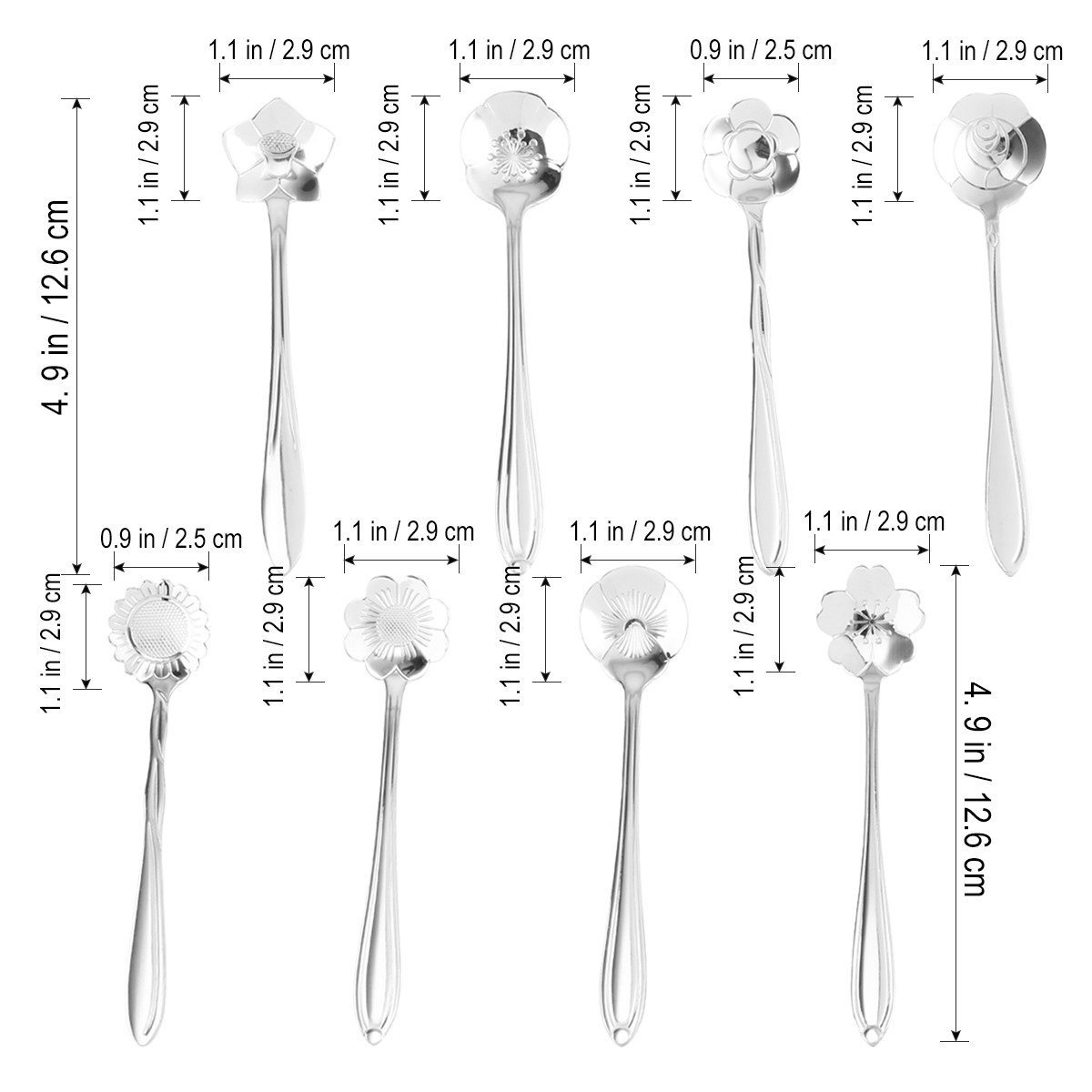 8Pcs Creative Flower Spoon Set - đánh giá và giá Kitchen Gadgets To Gift