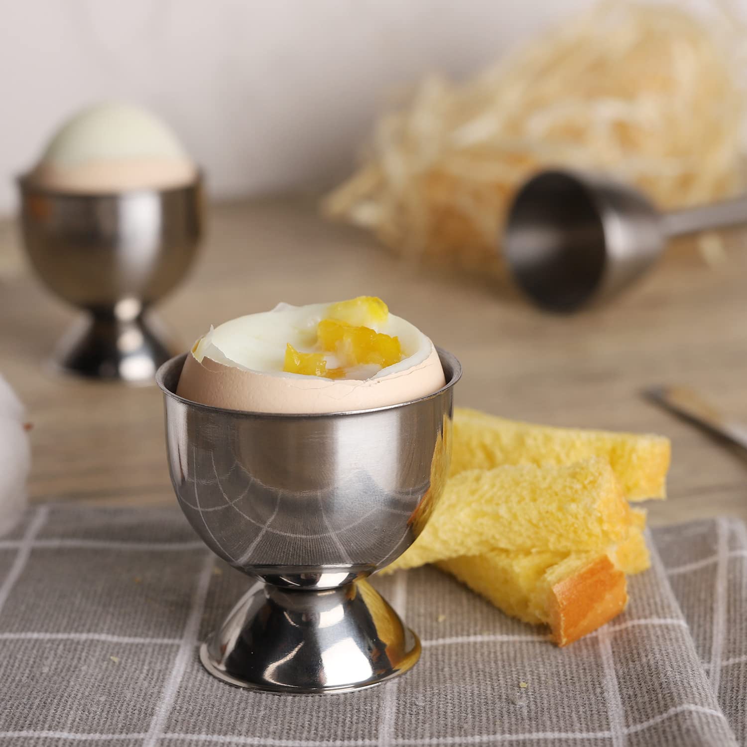 Stainless Steel Egg Cups Set H - đánh giá và giá Kitchen Gadgets To Gift