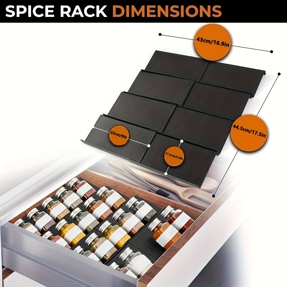 6pcs Expandable Spice Drawer O - đánh giá và giá Kitchen Gadgets Rack