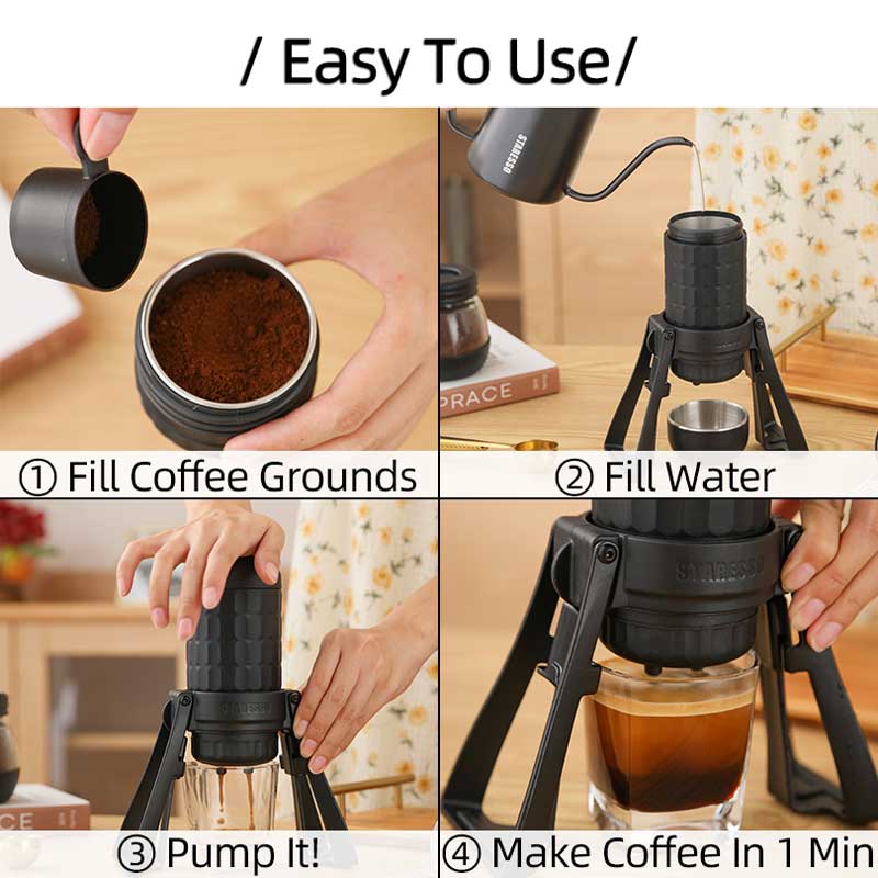STARESSO Mirage SP300 Plus Por - đánh giá và giá French Press Coffee Maker
